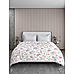 Iris Gaze 100% Cotton Fine White Colored Floral Print Double Reversible Comforter
