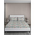 Signature Sateen 300 TC 100% cotton Ultra Fine Blue Colored Floral Print King Bed Sheet Set