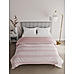 Melange Cotton Value Pink Colored Stripes Print Double Comforter