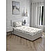 Iris Gaze-1 100% cotton Fine White/Brown Colored Floral Print Single Bed Sheet Set
