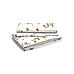 Iris Gaze-1 100% cotton Fine White/Brown Colored Floral Print Single Bed Sheet Set
