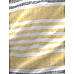 Iris Gaze-1 100% cotton Fine Yellow Colored Stripes Print Single Bed Sheet Set