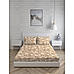 Iris Gaze-1 100% cotton Fine Brown Colored Floral Print King Bed Sheet Set