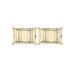 Iris Gaze-1 100% cotton Fine Yellow Colored Stripes Print King Bed Sheet Set