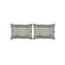 Iris Gaze-1 100% cotton Fine Green Colored Stripes Print King Bed Sheet Set