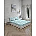 Iris Gaze-1 100% cotton Fine Blue Colored Ethnic Print King Bed Sheet Set