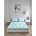 Iris Gaze-1 100% cotton Fine Blue Colored Ethnic Print King Bed Sheet Set