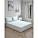 Iris Gaze-1 100% cotton Fine White/Blue Colored Ethnic Print King Bed Sheet Set