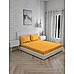 Iris Gaze-1 100% cotton Fine Orange Colored Ethnic Print King Bed Sheet Set