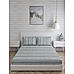 Wizard 100% cotton Fine Grey Colored Stripes Print King Bed Sheet Set