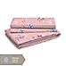 Iris Gaze Cotton Fine Peach Colored Floral Print King Bed Sheet Set