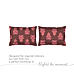Hamsa Healing 100% Cotton Fine Red Colored Abstract Print King Bed Sheet Set
