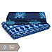 Hamsa Healing Cotton Fine Dark Blue Colored Abstract Print Single Bed Sheet Set