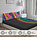 Happy Hippie 150 TC Cotton Super Fine Black Colored Abstract Print King Bed Sheet Set