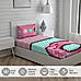 Rock & Room Cotton Fine Sea Blue/Pink Colored Cartoon Print Single Bed Sheet Set