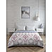 Heirlooms Of India 300 TC Cotton Ultra Fine White/Purple Colored Ethnic Print Double Comforter