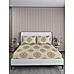 Riviera 100% Cotton Fine Beige Colored Ethnic Print King Bed Sheet Set