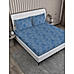 Riviera 100% Cotton Fine Blue Colored Abstract Print King Bed Sheet Set