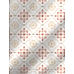 Baltic 224 TC Cotton-TENCEL™ Super Fine White/Orange Colored Ethnic Print King Bed Sheet Set