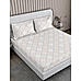 Baltic 224 TC Cotton-TENCEL™ Super Fine Grey Colored Ethnic Print King Bed Sheet Set