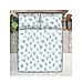 Regent Park 200 TC Cotton-TENCEL™ Super Fine Blue Colored Floral Print King Bed Sheet Set