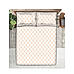 Regent Park 200 TC Cotton-TENCEL™ Super Fine White/Orange Colored Ethnic Print King Bed Sheet Set