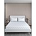 Regent Park 200 TC Cotton-TENCEL™ Super Fine White/Blue Colored Ethnic Print King Bed Sheet Set