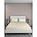 Regent Park 200 TC Cotton-TENCEL™ Super Fine Pale Yellow Colored Floral Print King Bed Sheet Set