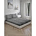Mystic Hues 270 TC 100% cotton Super Fine Grey Colored Geometric Print King Bed Sheet Set