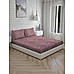 Mystic Hues 270 TC 100% cotton Super Fine Purple Colored Geometric Print King Bed Sheet Set