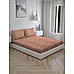 Mystic Hues 270 TC 100% cotton Super Fine Rustic Orange Colored Geometric Print King Bed Sheet Set