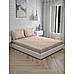 Mystic Hues 270 TC 100% cotton Super Fine Brown Colored Geometric Print King Bed Sheet Set