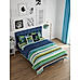 Rasta Rhymes 100% Cotton 146 Tc Single Bedsheet Set (Multicolor)