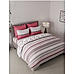 Erica Cotton Value Multi Colored Stripes Print Double Cordinated Bedding set with Bedsheet, Pillow Cover & Comforter