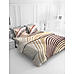 Garnet Cotton Fine Multi Colored Abstract Print King Cordinated Bedding set with Bedsheet, Pillow Cover & Comforter