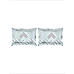 Iris Gaze-2 100% cotton Fine Blue Colored Geometric Print King Bed Sheet Set