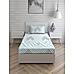 Iris Gaze-2 100% cotton Fine Blue Colored Geometric Print Single Bed Sheet Set