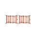 Signature Sateen 300 TC 100% cotton Ultra Fine Coral Colored Stripes Print King Bed Sheet Set
