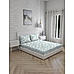 Signature Sateen 300 TC 100% cotton Ultra Fine Light Blue Colored Floral Print King Bed Sheet Set