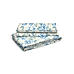 Signature Sateen 300 TC 100% cotton Ultra Fine Light Blue Colored Floral Print King Bed Sheet Set