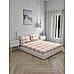 Signature Sateen 300 TC 100% cotton Ultra Fine Brown Colored Checkered Print King Bed Sheet Set