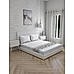 Cottage Garden-2 300 TC 100% cotton Ultra Fine Grey Colored Floral Print Double Bed Sheet Set