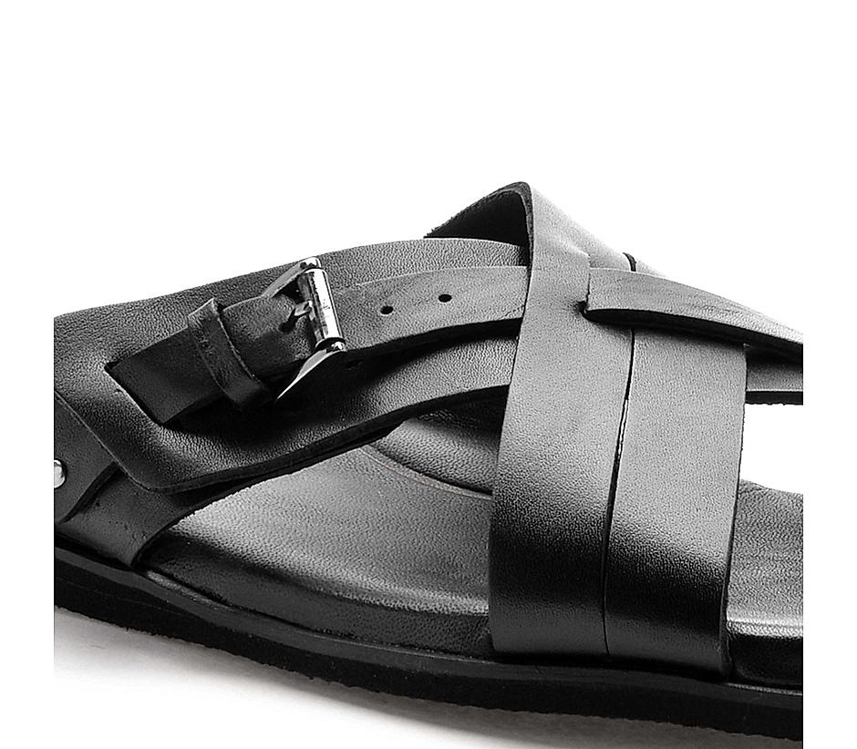 The Rio Black Men Slipper Ruosh