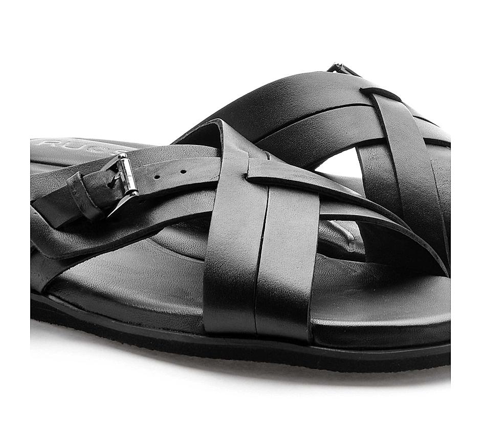 The Rio Black Men Slipper Ruosh