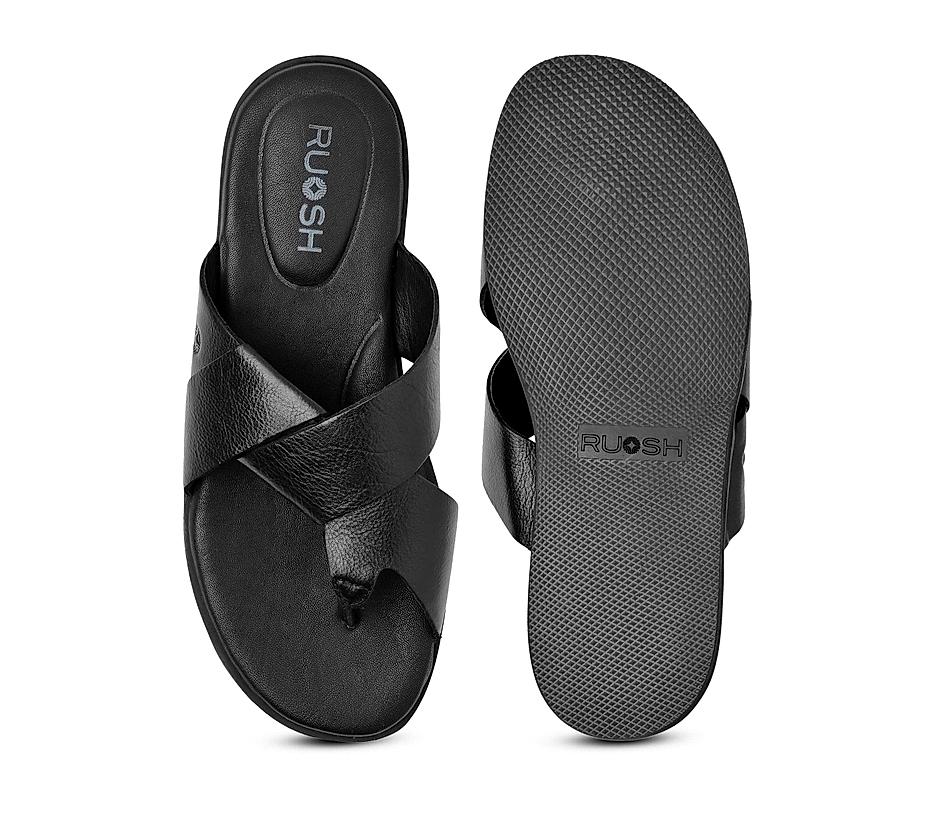 The Rubio Black Men Slipper Ruosh