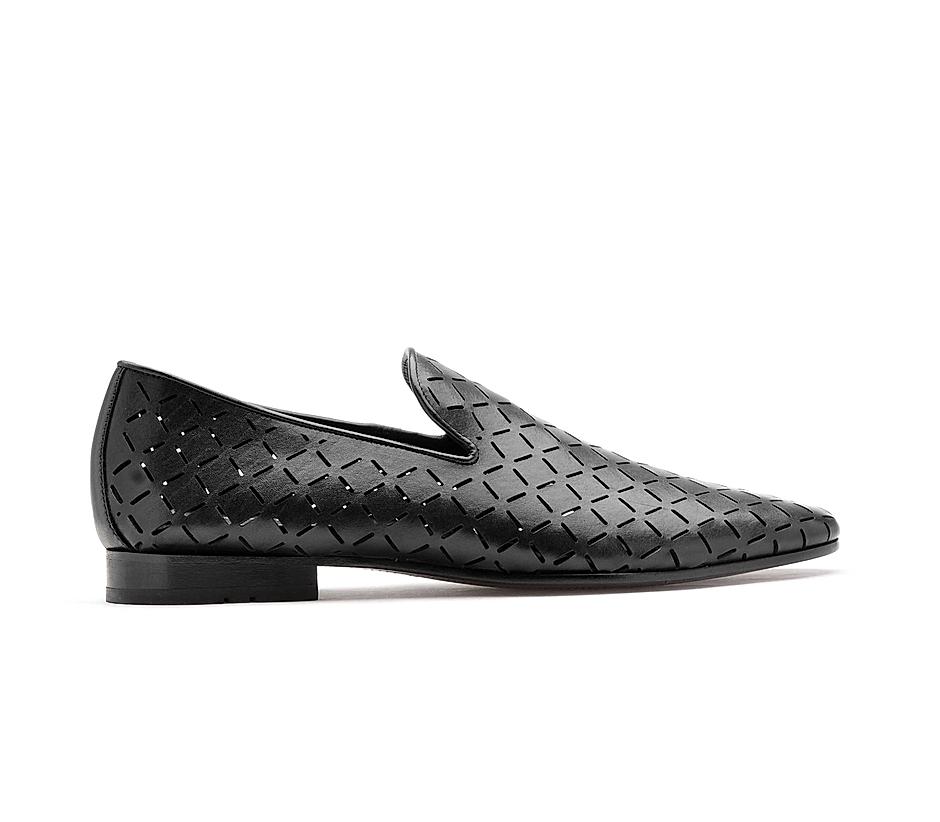 The Paul Black Men Occasion Slip-on Ruosh