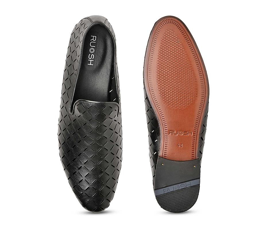 The Paul Black Men Occasion Slip-on Ruosh