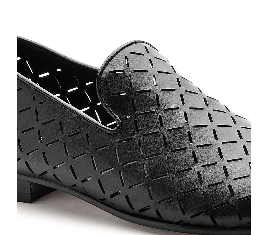 The Paul Black Men Occasion Slip-on Ruosh