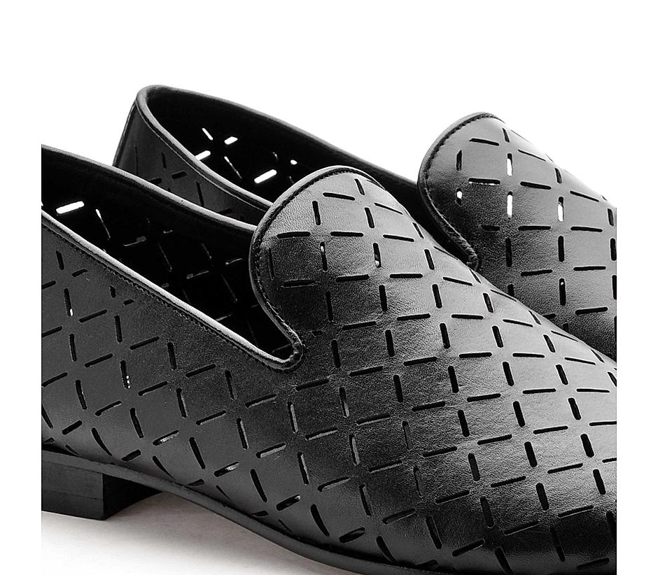 The Paul Black Men Occasion Slip-on Ruosh
