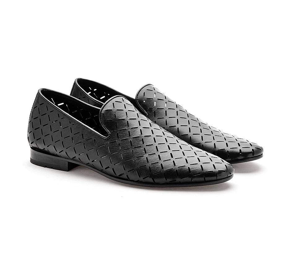 The Paul Black Men Occasion Slip-on Ruosh